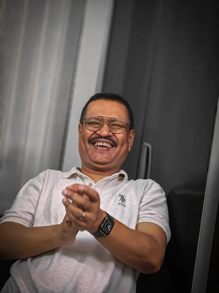 happy facial expression photo — Happiness of Man