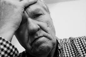 sad facial expression photo — Sad man