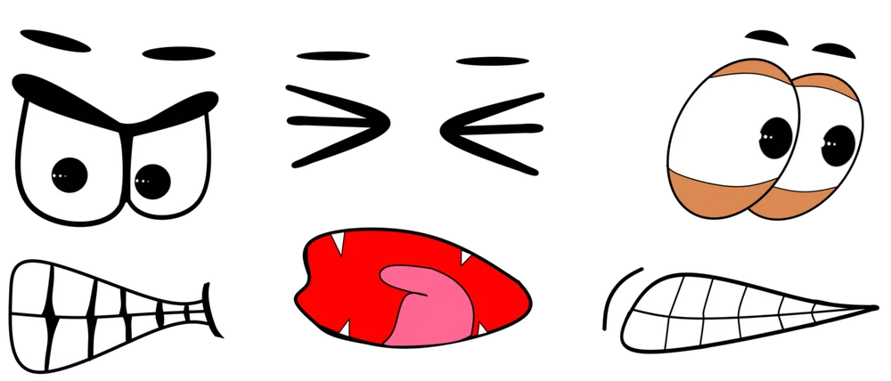 angry facial expression photo — Zahneknirschend-5669187