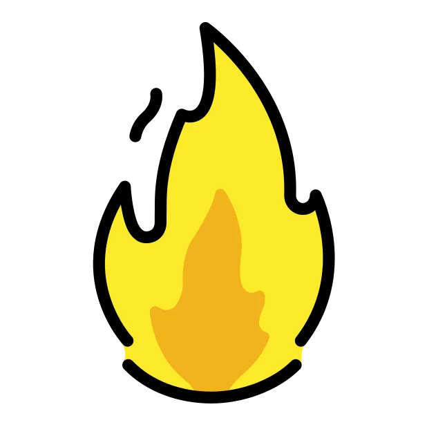Fire reaction emoji