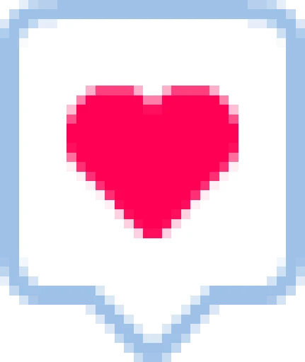 heart reaction emote illustration