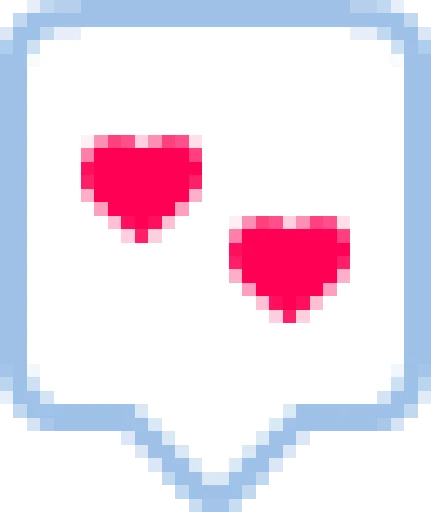 hearts reaction emote illustration