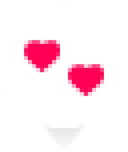 hearts reaction emote illustration