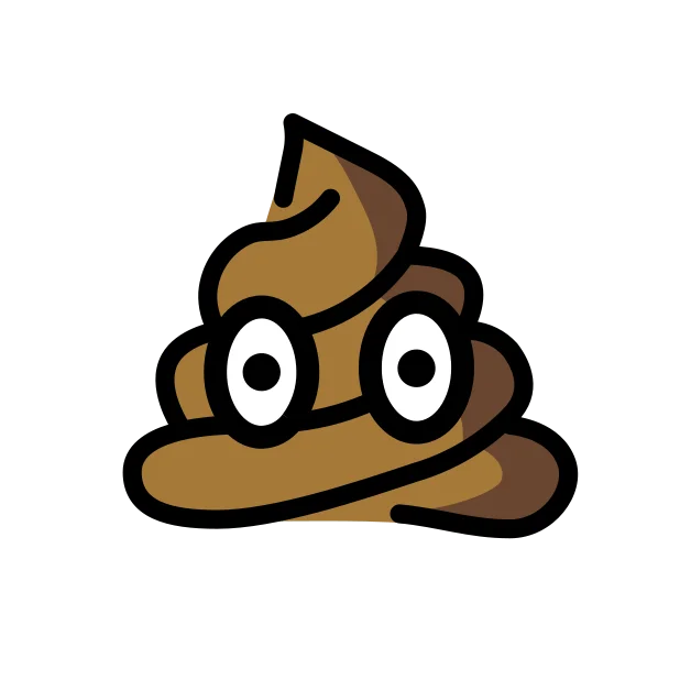 Pile of poo reaction emoji