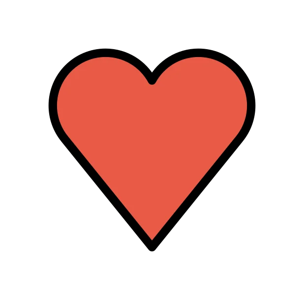 Red heart reaction emoji