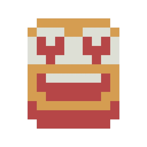 love reaction face icon