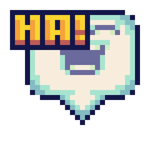 laughing pixel reaction emote